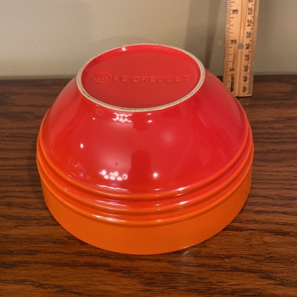 Le Creuset (Flame color)set of large rim soup bowl and cereal bowl 🥣 - Picture 9 of 9